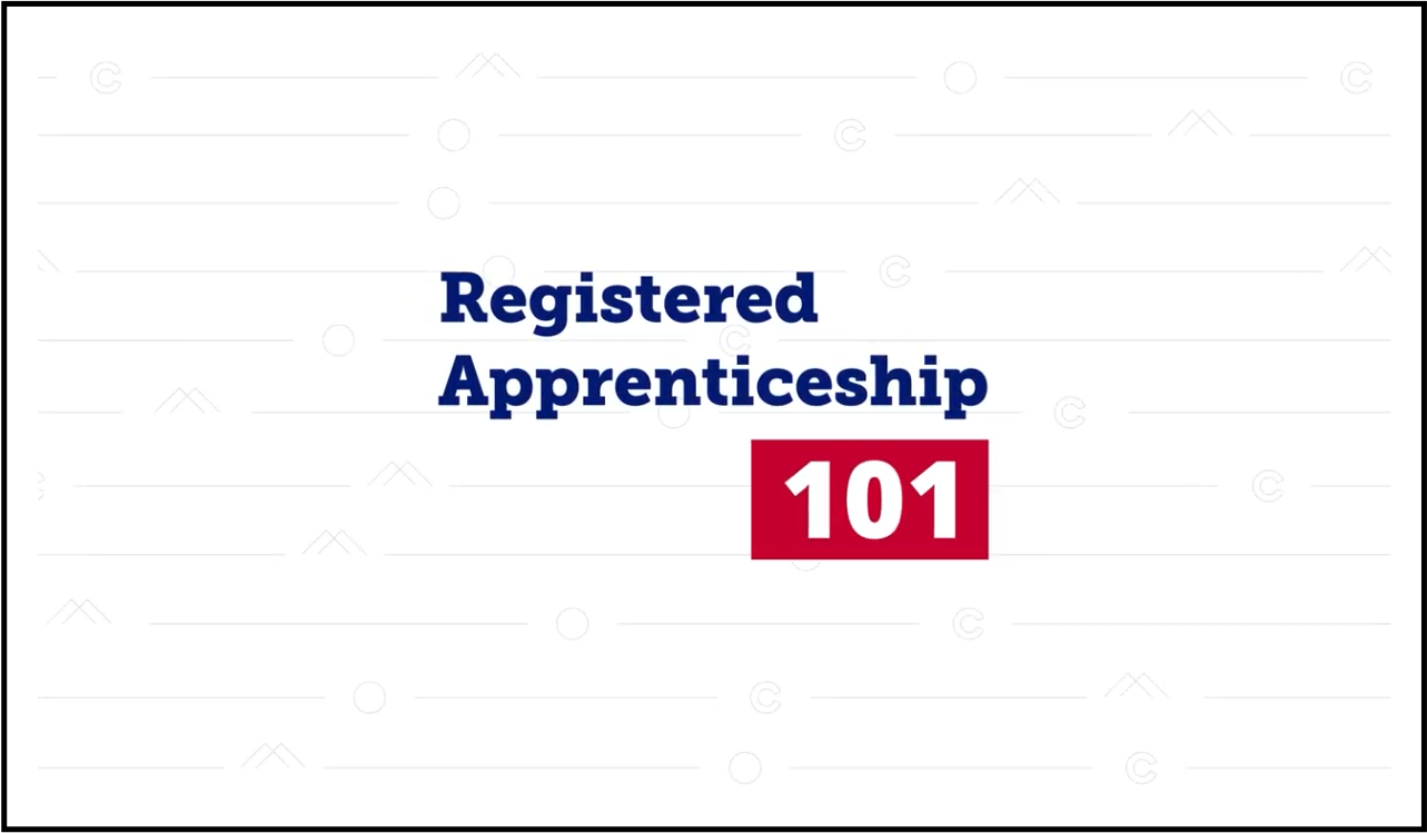 Text: Registered Apprenticeship 101